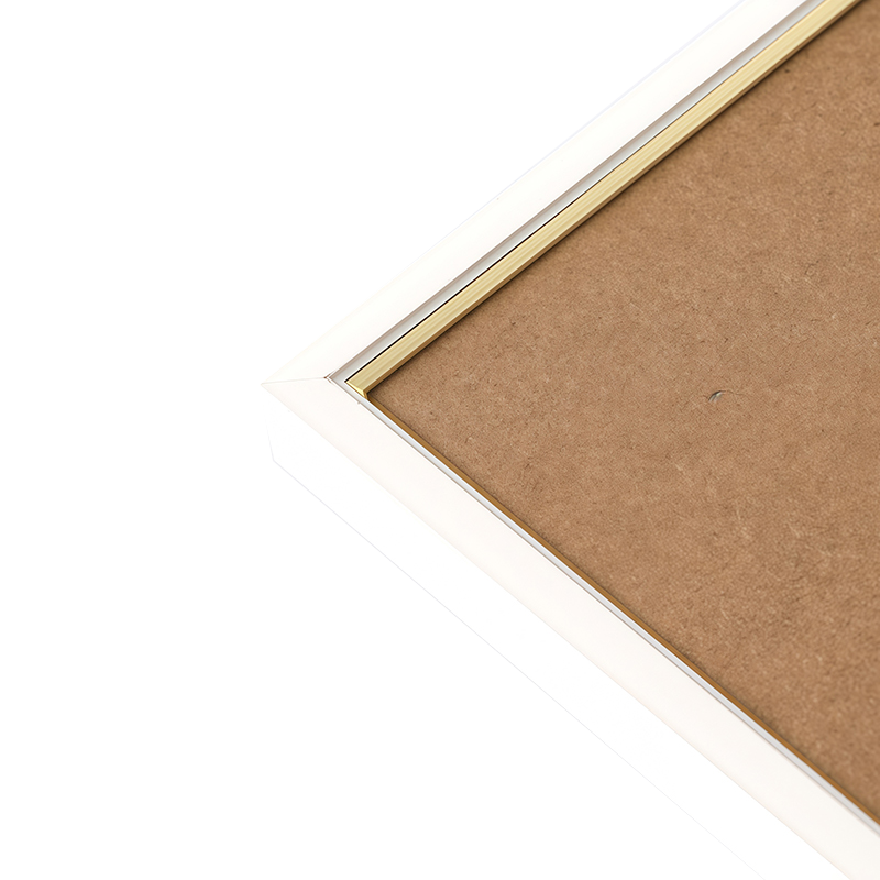 Narrow Edge Inner Gold Line PVC Picture Frame