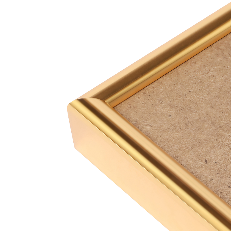 Bright curved surface Aluminum Picture Frame