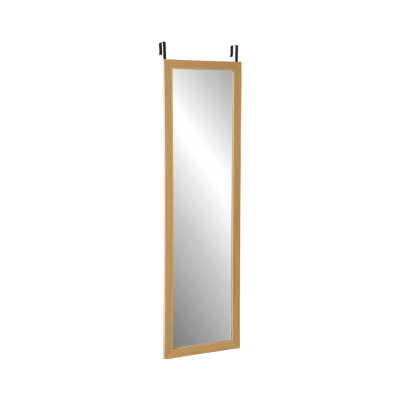 Wood Grain Mirror With Hook