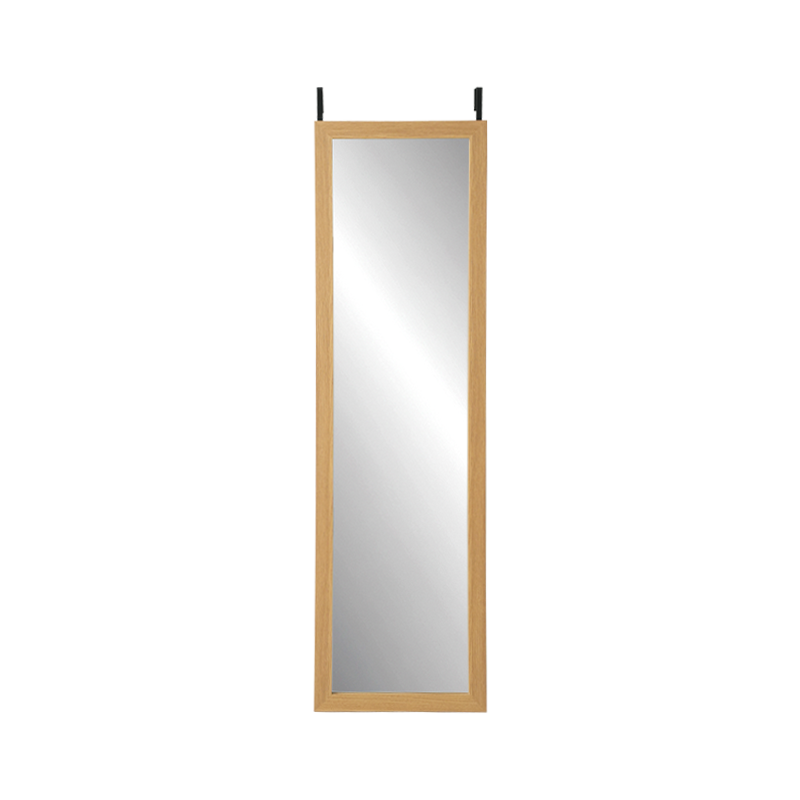 Wood Grain Mirror With Hook