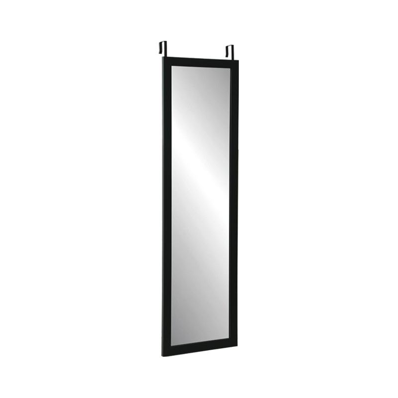 Black Border Rectangle Mirror With Hook