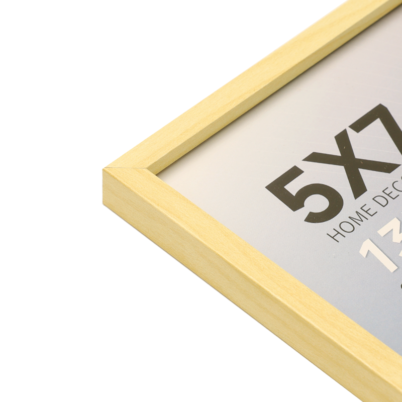 MDF1016 Narrow Flat Light Wood Grain Paper MDF Photo Frame