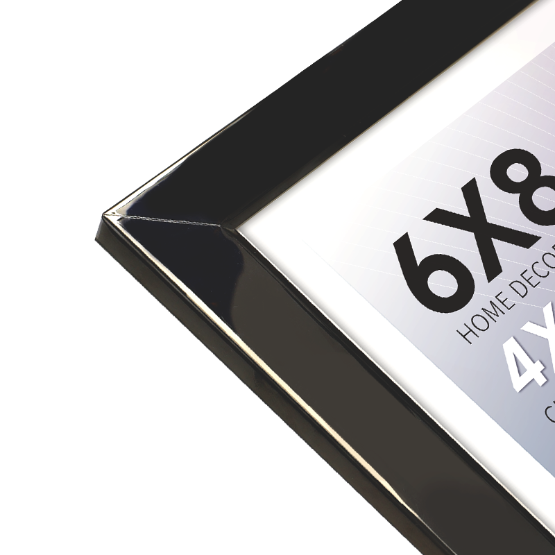 Matte Black High-End Wide Border Wrought Iron Photo Frames