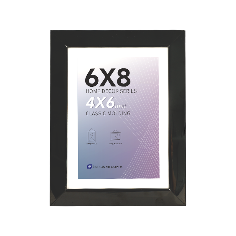 Matte Black High-End Wide Border Wrought Iron Photo Frames