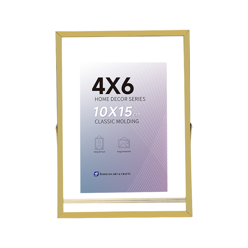 Modern Single Display Gold Photo Frame